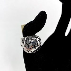 JE Sterling Silver Stone Styled Ring Size 7